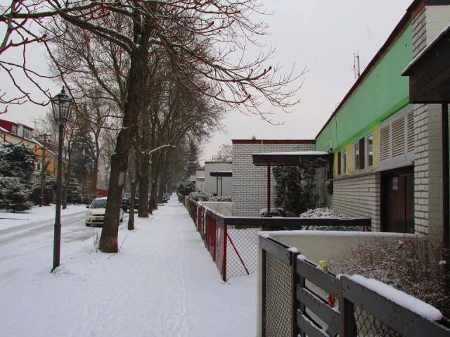 Eksperymentalna kolonia atrialnych domów architektów w Warszawie - ulica Orężna.