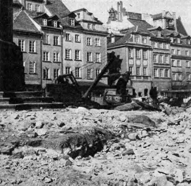 Remont Placu Zamkowego w roku 1977.