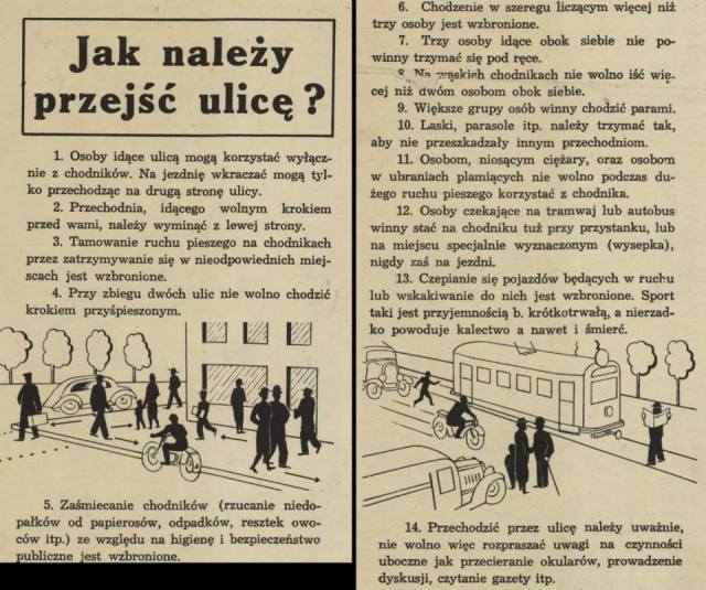 Jak należy przechodzić przez ulicę.