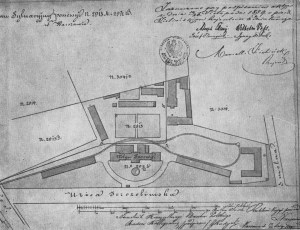Plan zakładu z roku 1859.