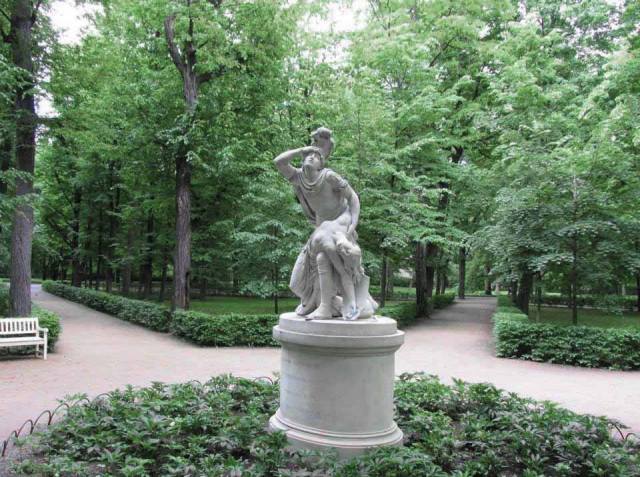 Tankred i Klorynda Łazienki Królewskie.