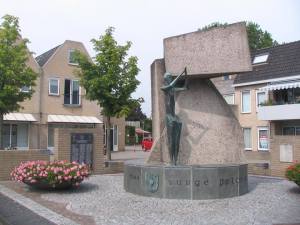 Pomnik w Driel, poświęcony polskim spadochroniarzom.