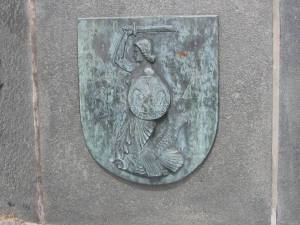 Warszawska Syrenka na pomniku w Driel.