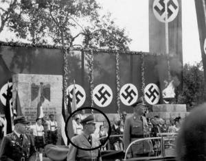 Na zdjęciu w kółku - Franz Kutschera.